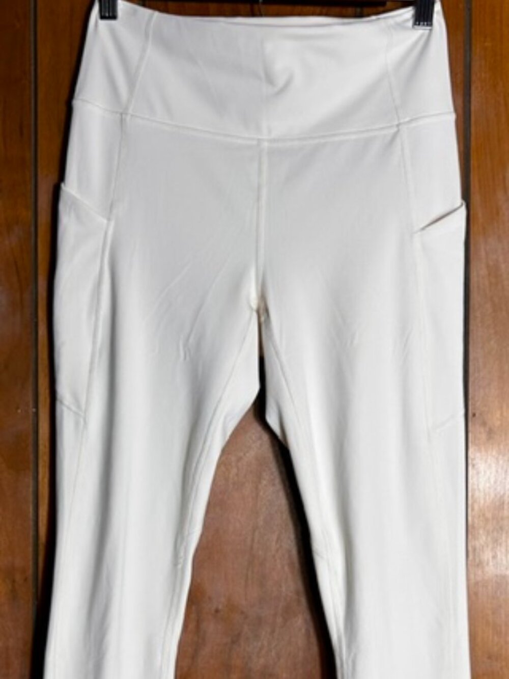 Pure Luxe Made by Fabletics Leggings Womens Sz Med (no tag) Cream 27 x 26